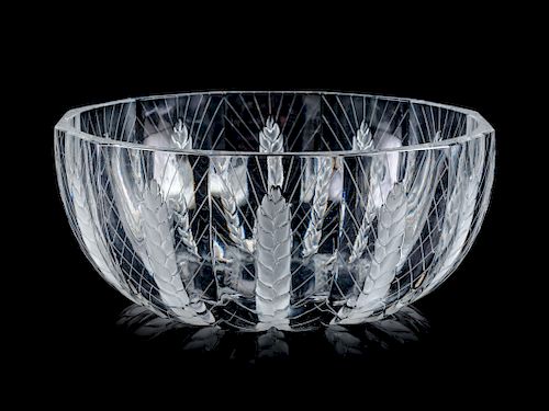 A Lalique Frosted Glass Bowl<br>20TH CENTURY<br>C