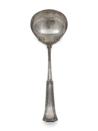 A Silver-Plate Ladle<br>Length 11 inches.