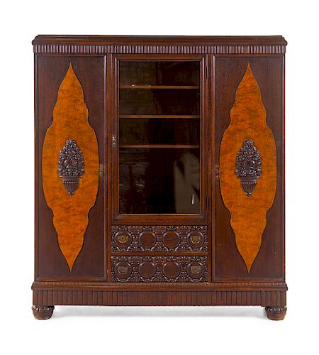 A German Bookcase<br>19TH CENTURY<br>Height 72 x 