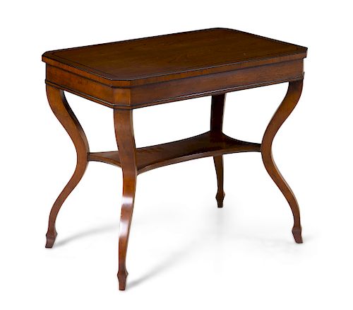 An American Parcel Ebonized Occasional Table<br>2