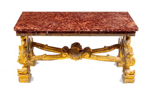 A Continental Giltwood Low Table<br>19TH CENTURY<
