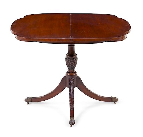A Regency Mahogany Flip-Top Game Table<br>19TH CE