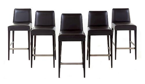 A Set of Five Ceccotti Stools<br>Height 38 x widt