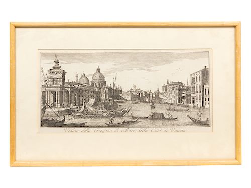 Four Etchings Depicting Venice