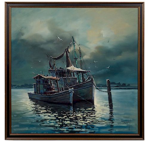 Jorge Braun Tarallo(Uruguayan, b. 1951)Fishing Bo