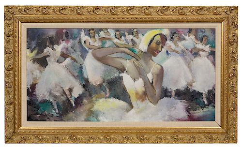George Moyer<br>(20th century) <br>Untitled (Swan