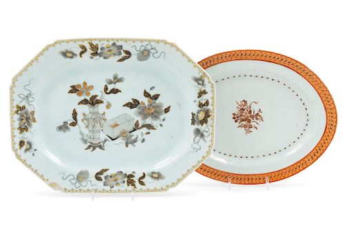 A Group of Chinese Export Plates<br>5 total.<br>W