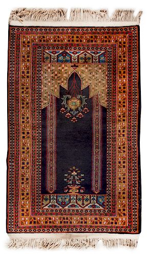 A Persian Wool Prayer Rug <br>20TH CENTURY<br>3 f