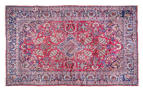 A Persian Room Sized Wool Rug<br>14 Feet 2 inches
