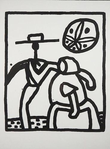 Keith Haring, Silkscreen - Untitled