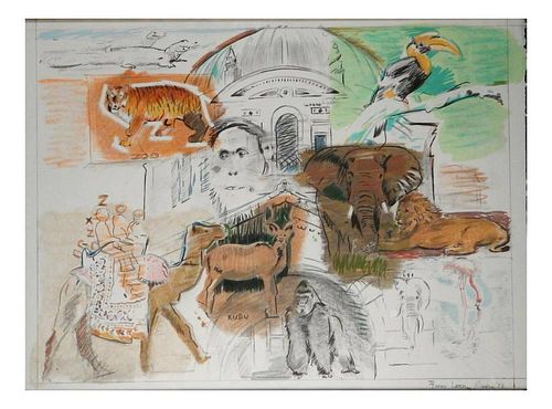 Larry Rivers, Lithograph - Bronx Zoo