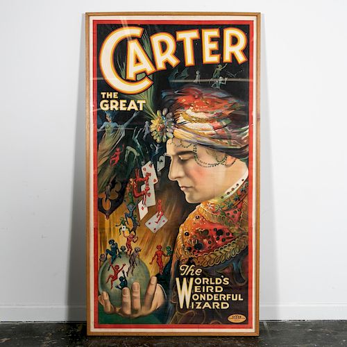Large, Carter The Great 3 Sheet Advertising Poster