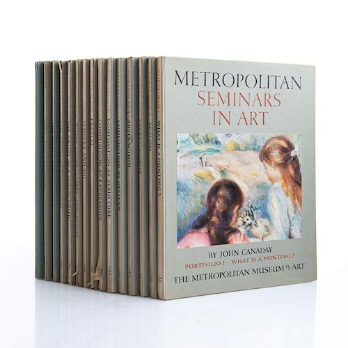 15 BOOK SET METROPOLITAN SEMINARS IN ART PORTFOLIOS