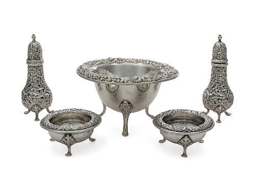 A Collection of Five American Silver Table Articl