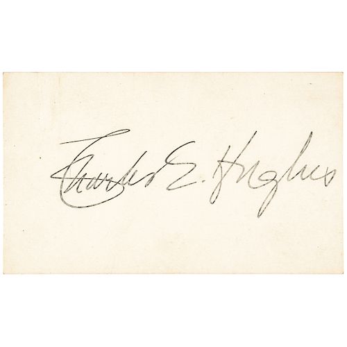 Collection of Three Supreme Court Chief Justice CHARLES E. HUGHES Items
