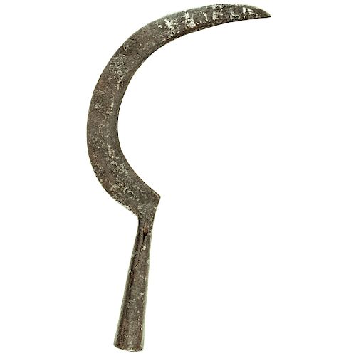 Late 17th to 18th Century Crescent Forged Iron Halberd Head with Makers Mark