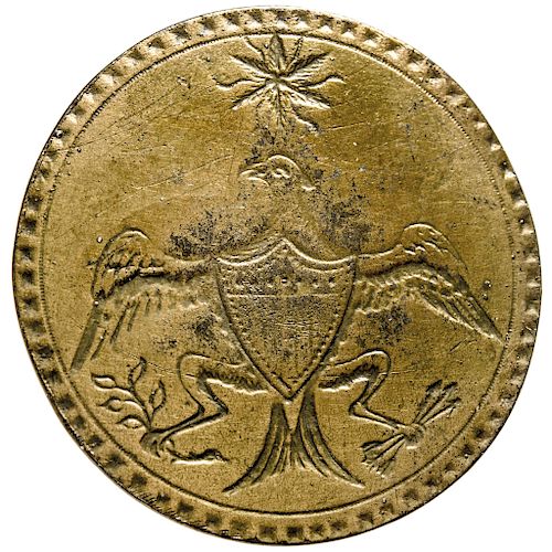 (1789) George Washington Inaugural Button, Eagle/Star Type, Albert WI-12C, Nice!