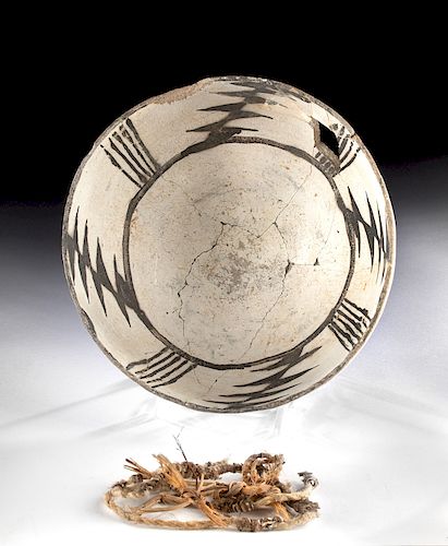 Anasazi Pottery Bowl & Rope Fragments Mesa Verde Museum