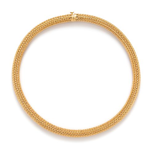An 18 Karat Yellow Gold Collar Necklace, Lalaounis,