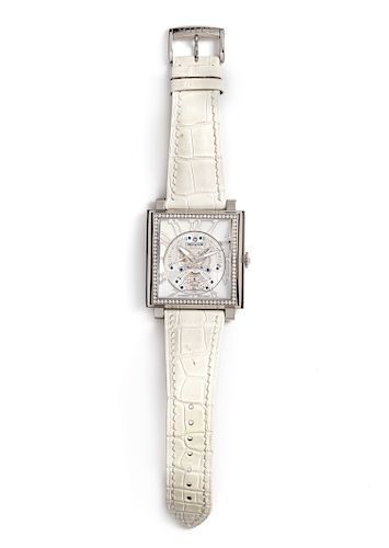 A Stainless Steel, Mother-of-Pearl and Diamond 'Herios' Wristwatch, Milus,