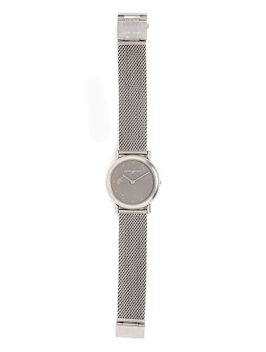 A Stainless Steel Wristwatch, Georg Jensen,