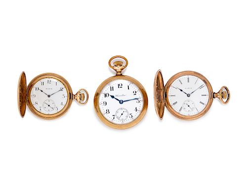 A Collection of Gold Filled Pocket Watches,