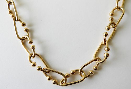 18K Yellow Gold Link Necklace