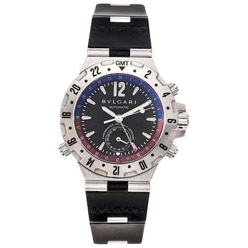 BVLGARI DIAGONO GMT REF. GMT 40 S wristwatch.