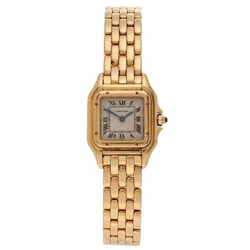 Panthére de Cartier Wrist Watch in 18 Karat Yellow Gold 