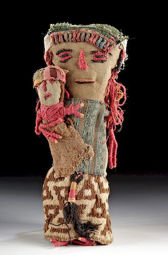 Chancay Textile Doll - Mother & Child