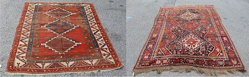 Two Antique Kazak Carpets.