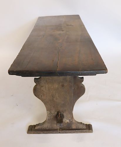 18th Century Italian Trestle Table.
