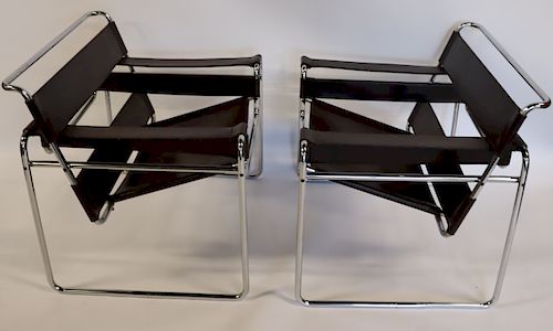 MIDCENTURY. Pair Of Marcel Breuer "Wasilly" Style