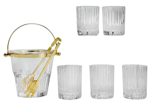 Baccarat Cut Crystal Ice Pail, Five