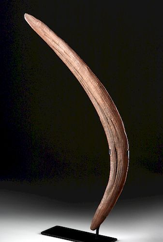 19th C. Australian Aboriginal Wooden Boomerang