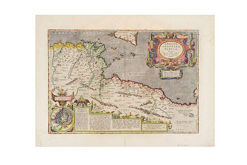 Ortelli, Abrahami / Bonne, M. Africae Propriae Tabula / Carte de Regions et des Lieux…  Amberes / Paris: 1624 / ca. 1771. Pzas: 2.