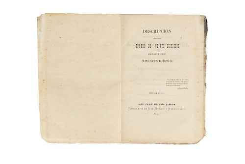 Rivera, Agustín. Descripción de un Cuadro de Veinte Edificios. San Juan de los Lagos: Tip. de José Martín de Hermosillo, 1883.