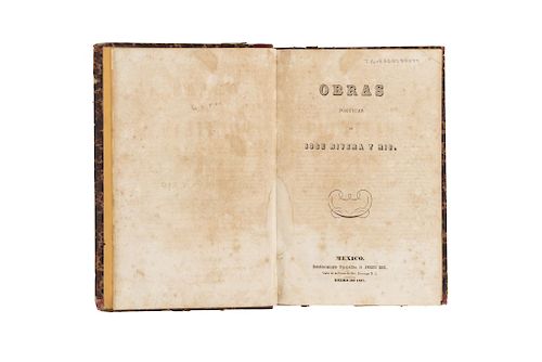 Rivera y Río, José. Obras Poéticas. México: Establecimiento Tipográfico de Andrés Boix, 1857.