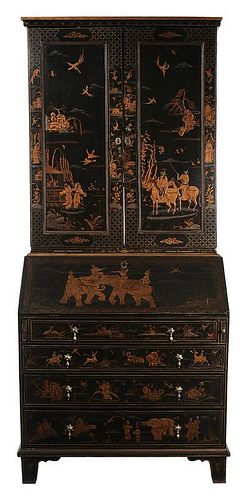 Queen Anne Japanned Desk and