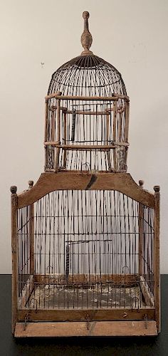 Wood and Wirework Birdcage