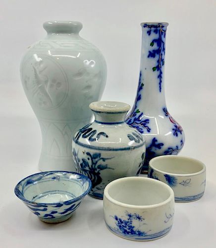 Assorted Lot of Blue and White Ware
