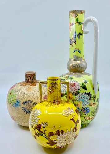 Three Chinese Export Vases, mid 20thc.