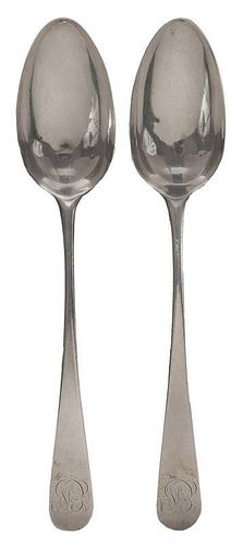 Two Hester Bateman Spoons