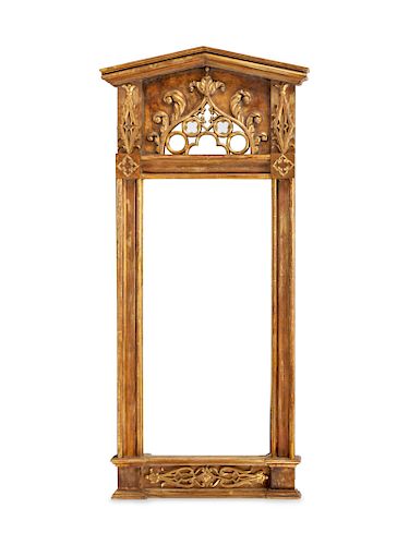 A Swedish Neoclassical Style Giltwood Mirror