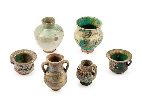 Six Persian Pottery Vessels