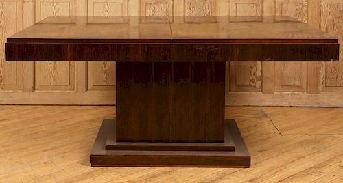 ART DECO ROSEWOOD DINING TABLE 2 LEAVES 1930