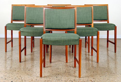 SET 6 FRENCH MID CENTURY MODERN DINING CHAIRS