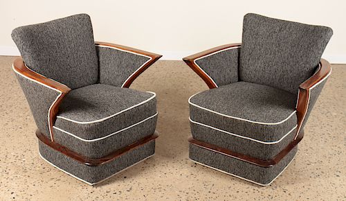 MID CENTURY MODERN UPHOLSTERED CHAIRS BY BONTA