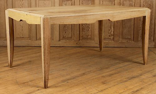 FRENCH CERUSED OAK DINING TABLE CIRCCA 1940