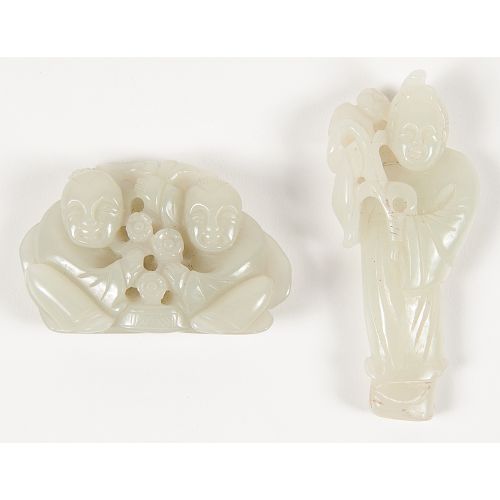 Chinese Jade Figural Groups